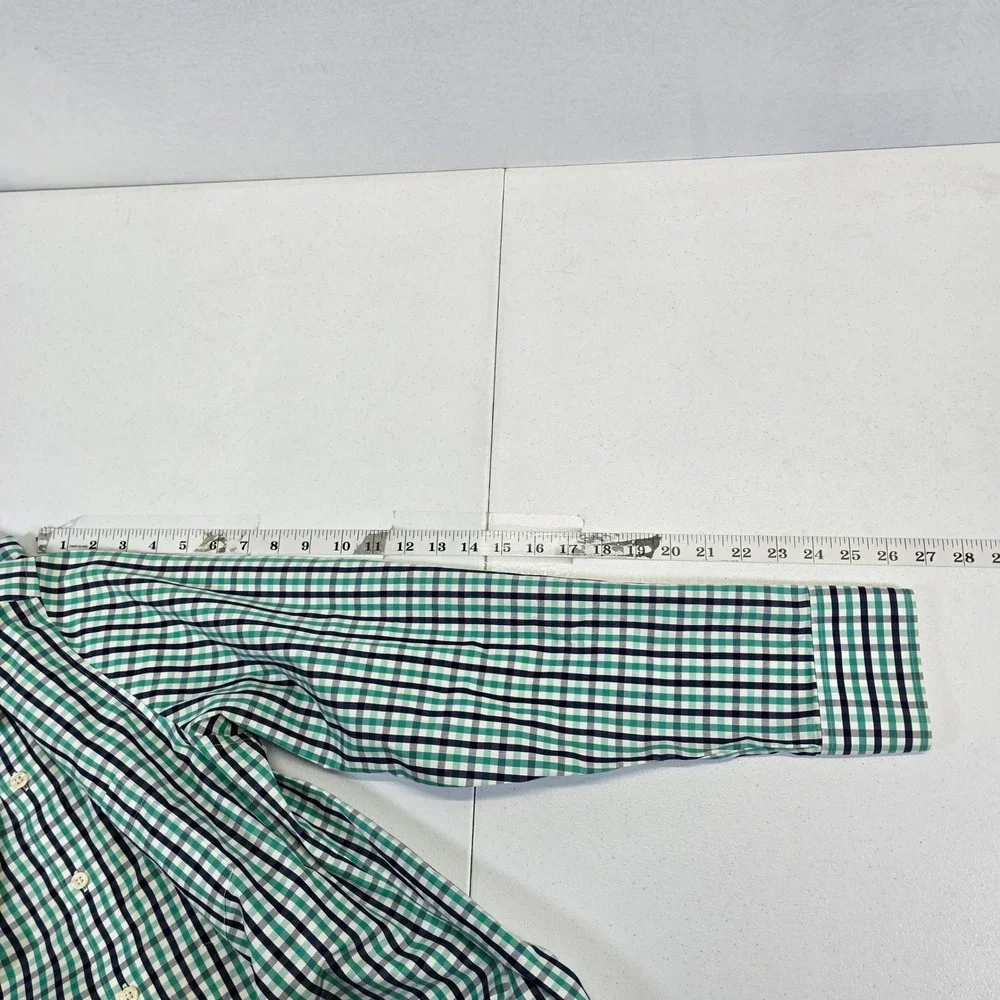 J Crew Thompson‎ Shirtings Mens Large Gingham Check Long Sleeve Button Down